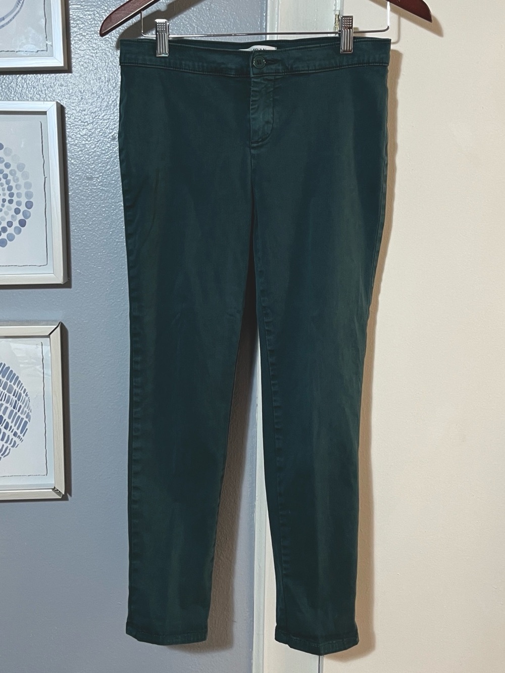 Lila Ryan Women’s Size 6P Peacock Green Preppy Chino Pants